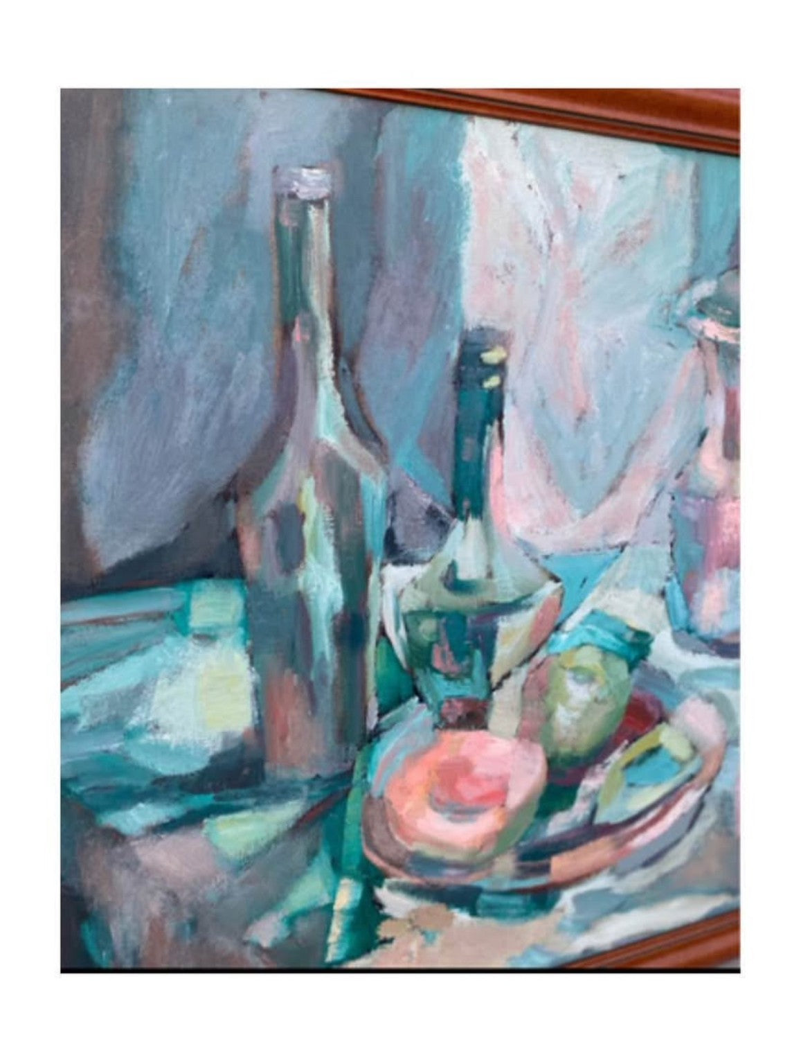 Vintage Still Life Oil Painting – Original Canvas