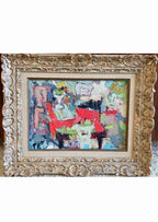 Georges Rene Sinicki French Abstract Expressionist Framed Painting