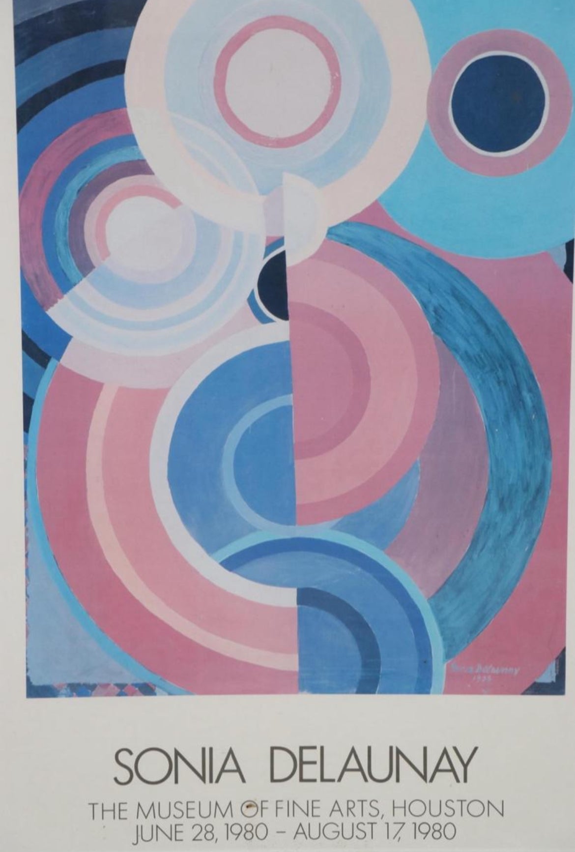 Sonia Delaunay RARE Vintage Gallery Poster — Highly Collectible
