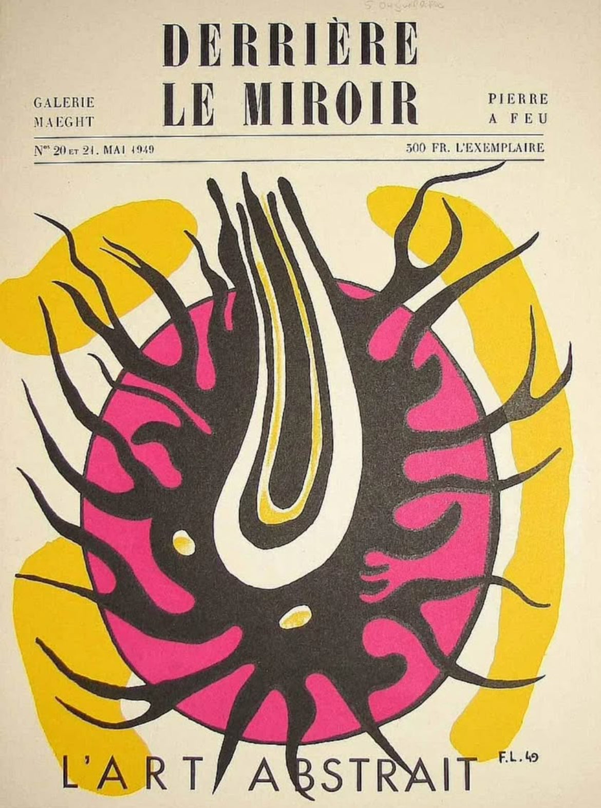 Vintage Original Derrière Le Miroir Lithograph